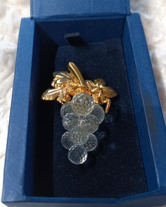 Spilla Swarovski grappolo d'uva scatola originale