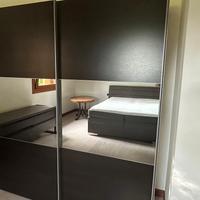 Armadio Wenge' con specchio tre ante