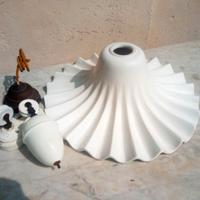 Lampadario con Saliscendi in Ceramica