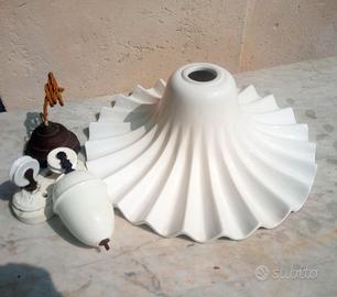 Lampadario con Saliscendi in Ceramica