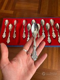 Set 12 Cucchiaini Vintage NIKRALL Argentato
