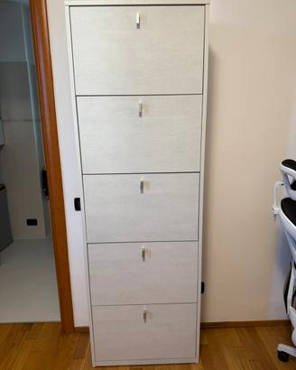 SCARPIERA CONFORAMA – GRIGIO SPATOLATO – 5 ANTE