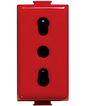 Presa Bipasso Rossa 2P+T Matix/Magic A5180R -