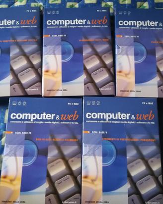 Corso computer e web 10 Cd multimediali+ libri
