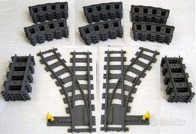 LEGO - Lotto 34 Binari e Scambi NUOVI 60197 60198