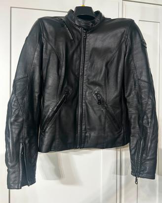 giacca moto in pelle donna