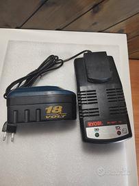 Carica batterie RYOBI 18V con batteria 