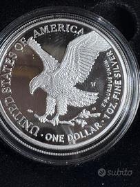 moneta argento American eagle da collezione