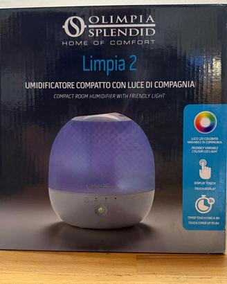 Umidificatore Compatto con Luce Olimpia Limpia2
