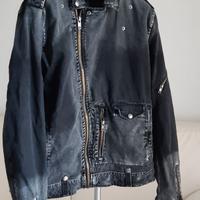 Giubbotto/Chiodo in jeans H&M, tg L, in condizion