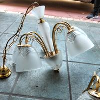 lampadario più abajour 