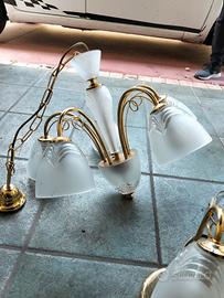 lampadario più abajour 