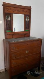 Cassettiera Art Nouveau / Liberty - Antiquariato