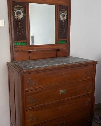 Cassettiera Art Nouveau / Liberty - Antiquariato