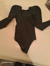 body scollato alle spalle lurex