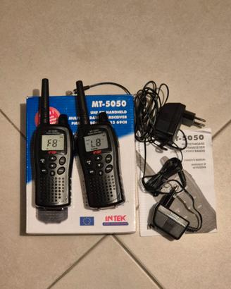 Ricetrasmettitori (2) walkie talkie Intek MT5050