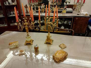 soprammobili da tavolo in onice