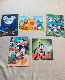 5 Quadri Diamond Painting Disney GIA FATTE