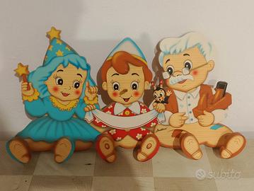 pinocchio decorazione parete/ appendiabiti 