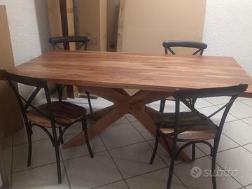 Tavolo in legno massello nuovo straordinario