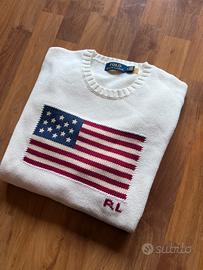 Maglione Polo Ralph Lauren Flag classico taglia M