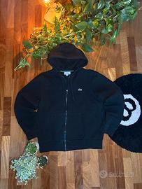Felpa Lacoste con cappuccio nera | L