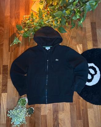 Felpa Lacoste con cappuccio nera | L
