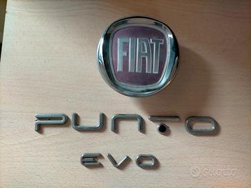 Scritta+Logo portellone posteriore Fiat Punto Evo