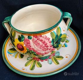Vaso con piatto