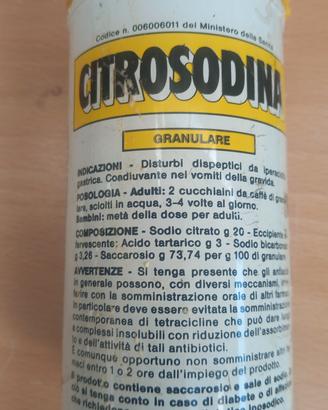 Barattolo Citrosodina vintage Anno 1986