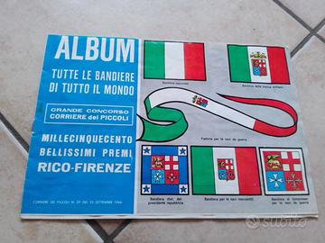 album figurine bandiere di tutto il mondo
