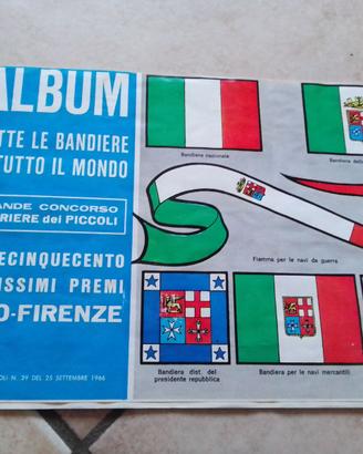 album figurine bandiere di tutto il mondo