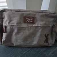 Borsa/zaino fasciatoio x passeggino Fiocchi di ris