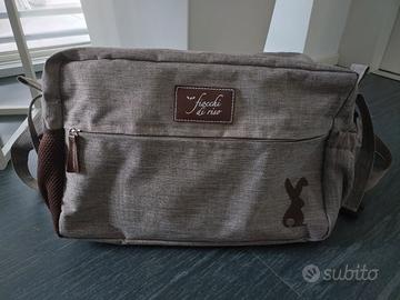 Borsa/zaino fasciatoio x passeggino Fiocchi di ris