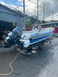 Gommone 5,5 m SACS TTS 570 motore Yamaha 996 cc 