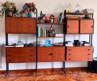 Libreria modulare vintage anni ‘60.
