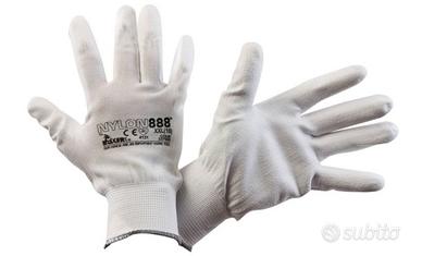 n.10 paia Guanto nylon/poliuretano tg.L/8