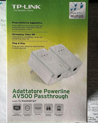 Coppia powerline TP Link AV500 TL-PA4010P kit