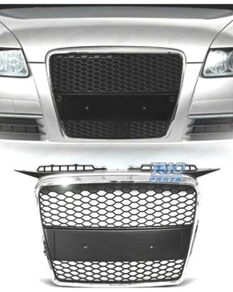 GRIGLIA AUDI A3 8P 8PA 05-08 LOOK RS CROMO NERO