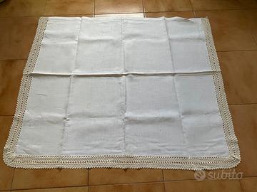 Tovaglia lino vintage fatta a mano coprifrattino