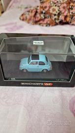 Minichamps Fiat 500 l azzurro 