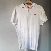 Polo Hollister uomo bianca
