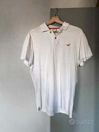 Polo Hollister uomo bianca