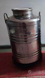Contenitore acciaio inox per olio da 50 litri