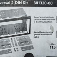 Telaio metallico per autoradio 2 DIN