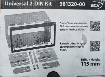 Telaio metallico per autoradio 2 DIN