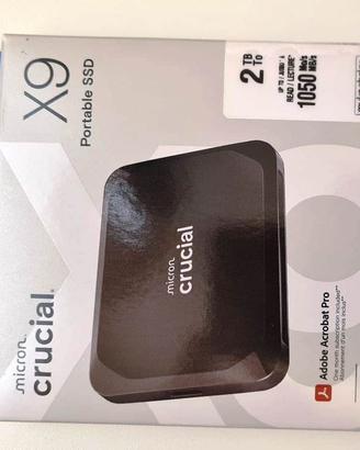 SSD 2TB Crucial X9 1050 MB/s - NUOVO
