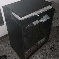 Vetrina porta tv libreria carrello piano rotante