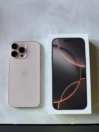 Iphone 16 pro max 256 gb titanio sabbia