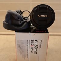 Obbiettivo Canon 50 mm 1.2 L USM